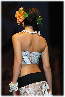 Punanga Kaveao during beachwear section
