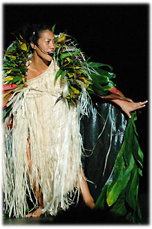 Punanga Kaveao during talent section