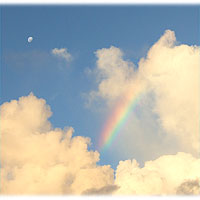 >>> Rainbow, clouds, moon © Archi