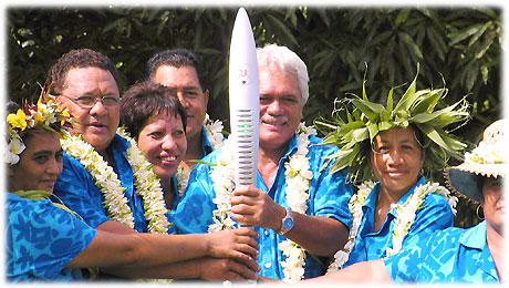 Hon. Prime Minister of the Cook Islands Jim Marurai with his staff - January 2006